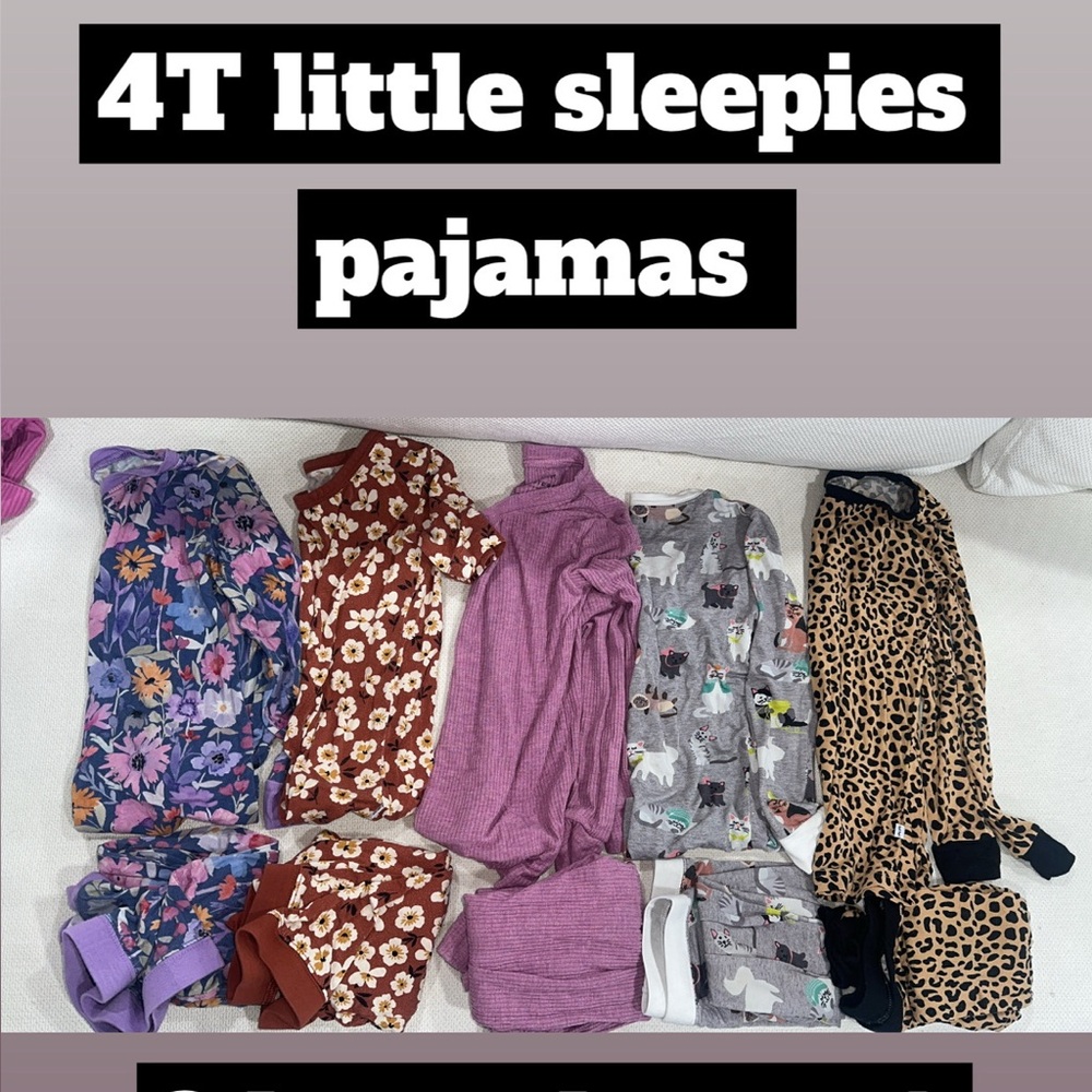 Little Sleepies Kids Pajamas 4T